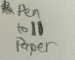 pen-to-paper