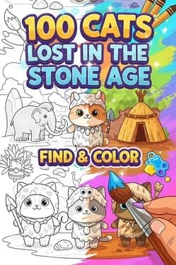 100-cats-lost-in-the-stone-age-find-and-color
