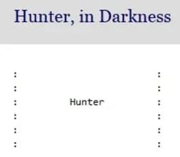 hunter-in-darkness